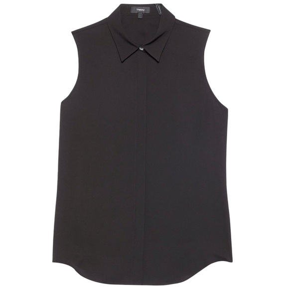 Theory silk sleeveless blouse - Picture 1 of 6